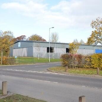 Entrance to Gartcosh site