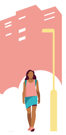 Woman walking at night (002)